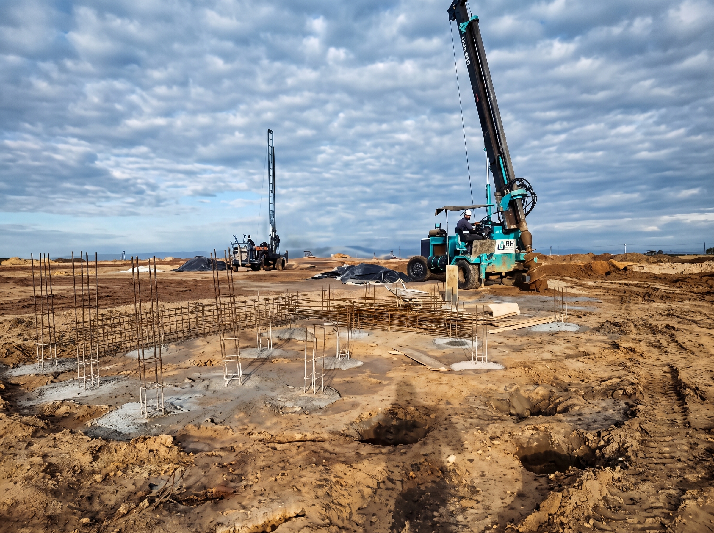 Foto da obra Fundação para silos graneleiros — Sul de MG